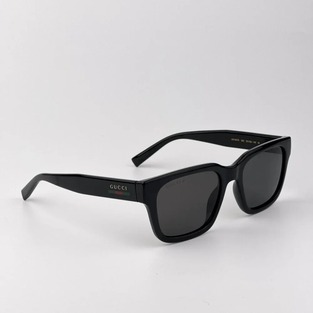 Gucci Men’s Sunglasses – Black Square Frame Polarized Lenses | GG1857S 005